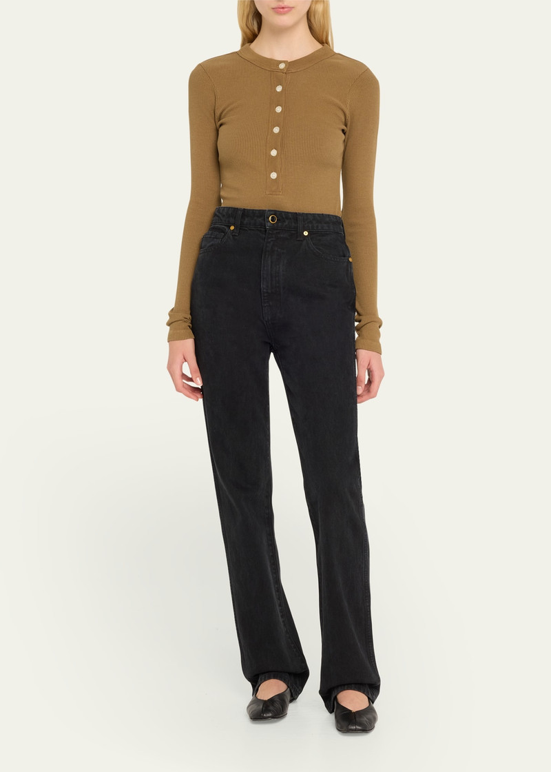 Citizens of Humanity Varra Long-Sleeve Henley Top outlook