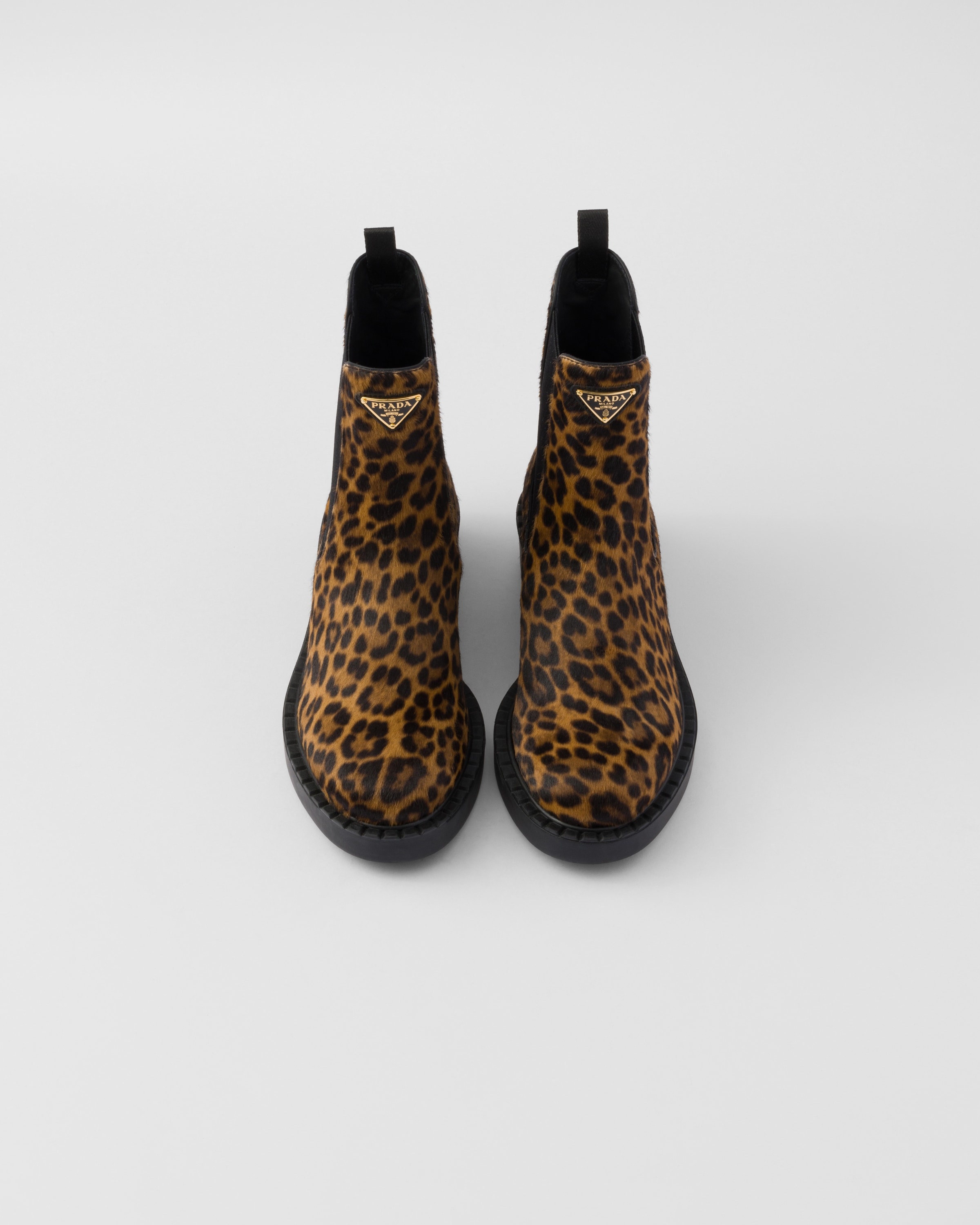Printed leather Chelsea boots - 4