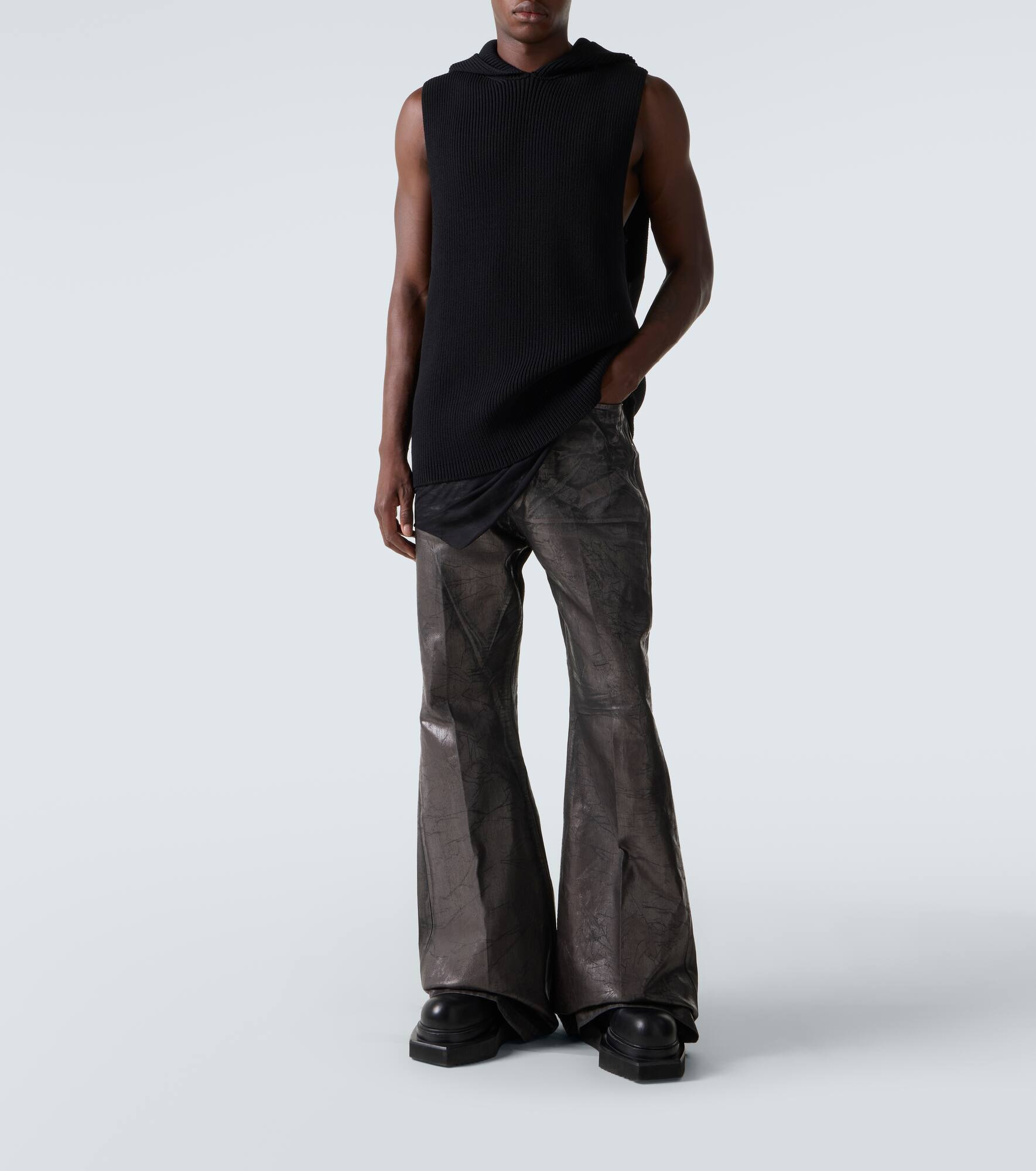 Ribbed-knit virgin wool sweater vest - 2