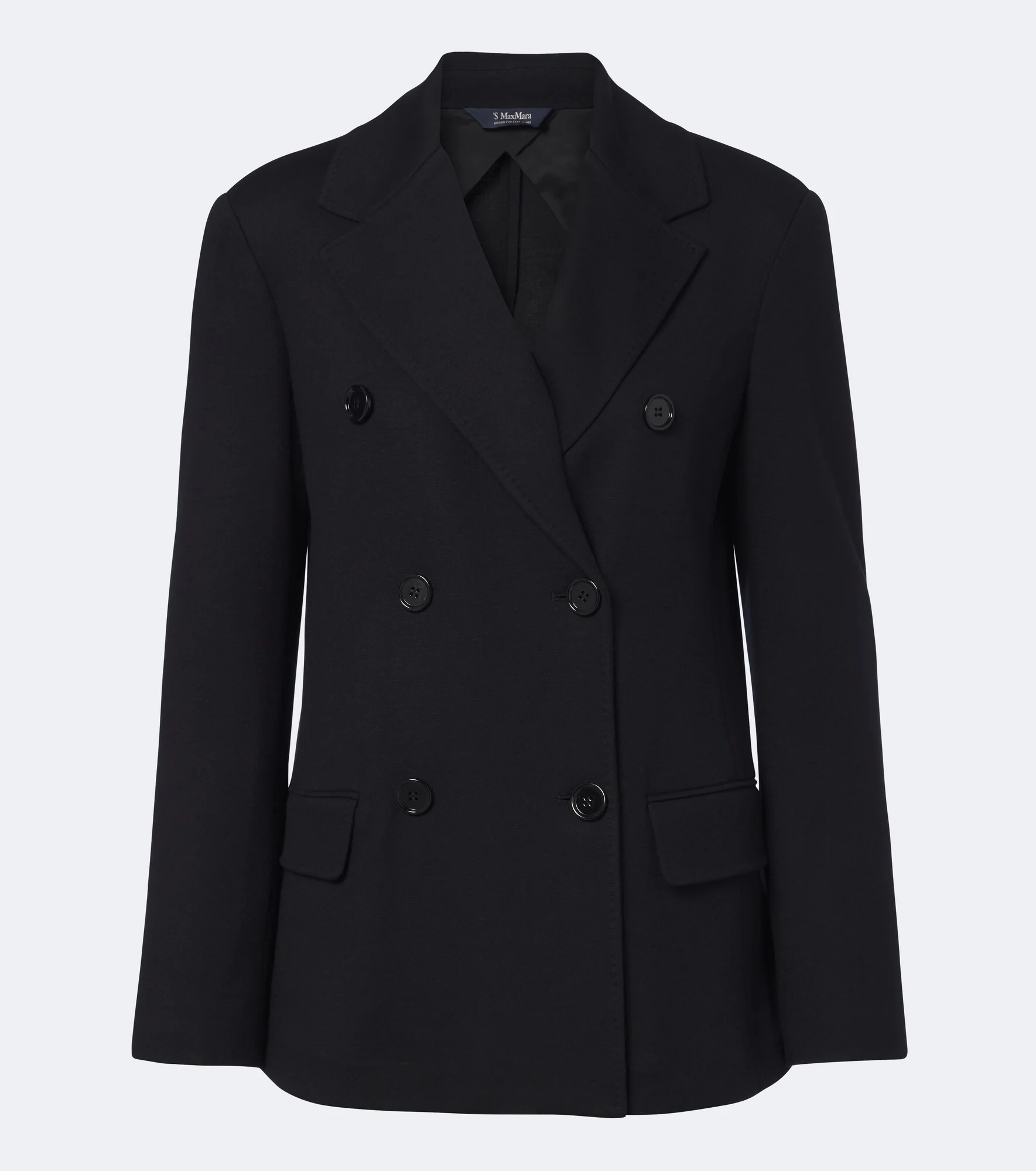 Wool and cotton-blend jersey blazer - 1