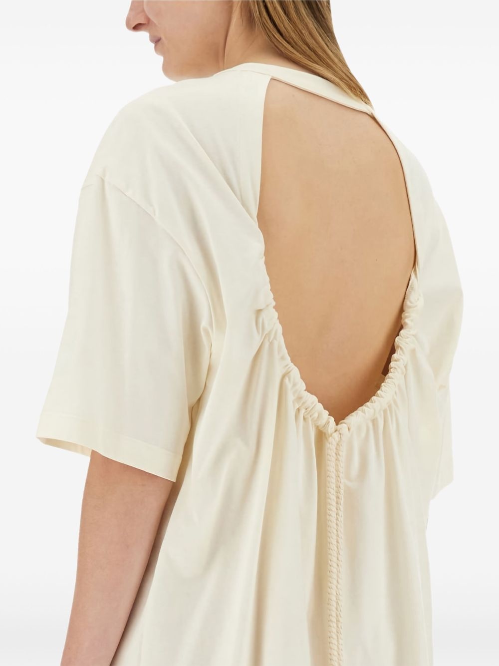logo-patch mini dress - 4