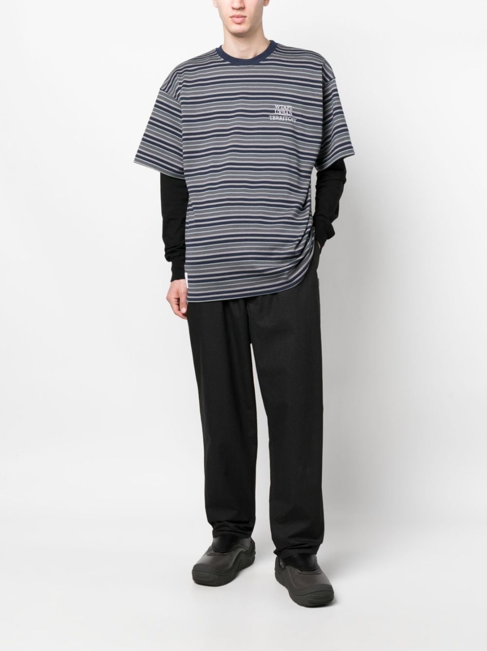 striped cotton T-shirt - 2
