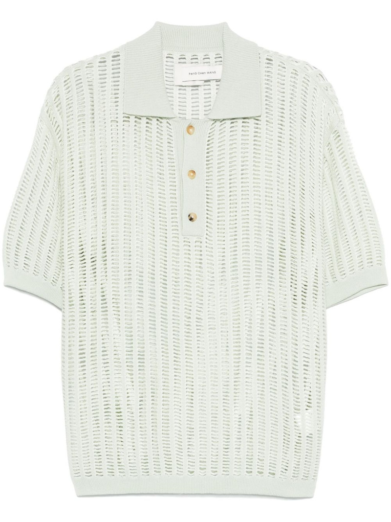 open-knit polo shirt 1