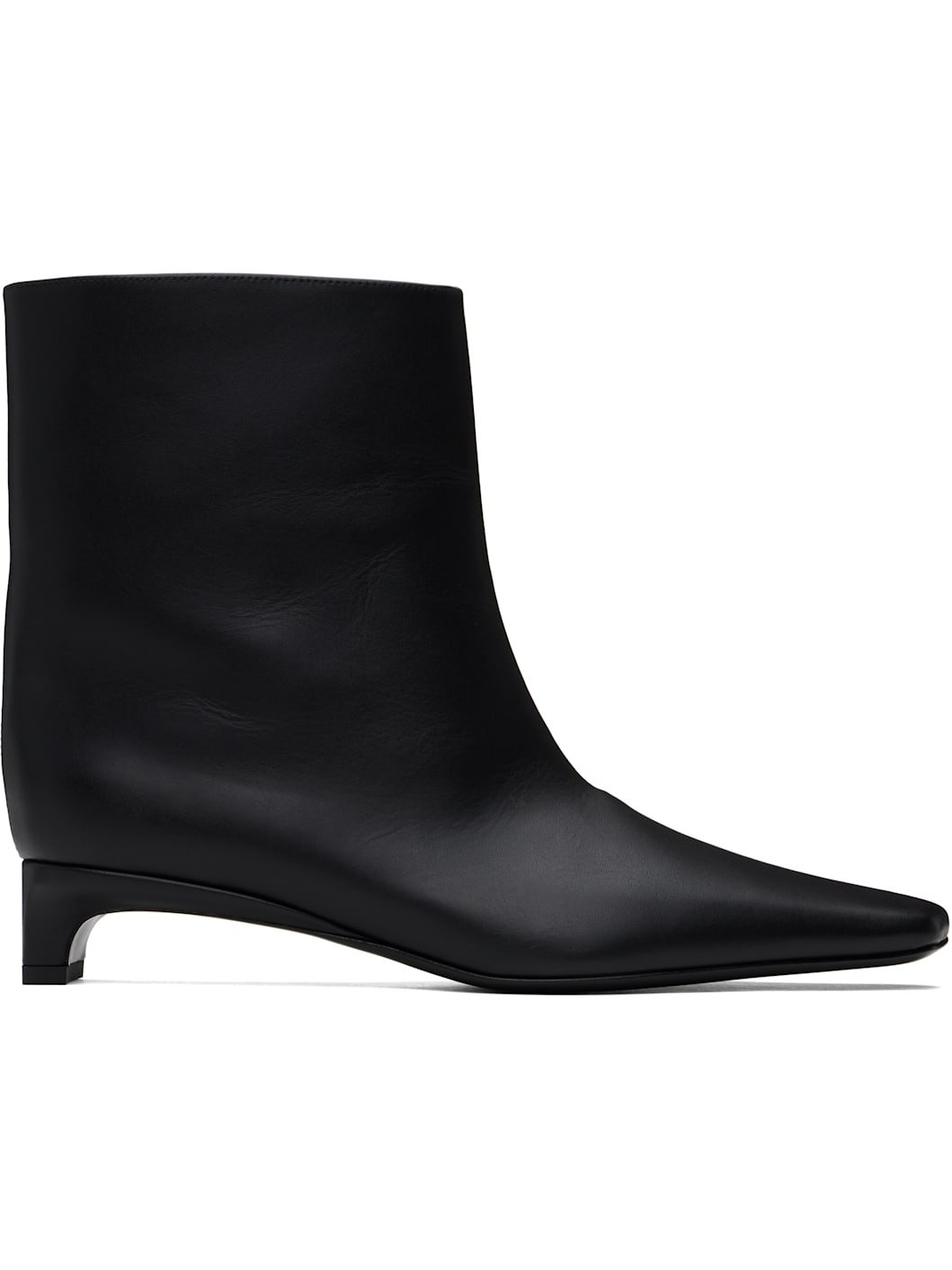 Black Celine Leather Ankle Boots - 1