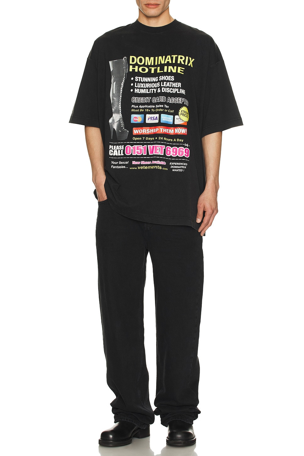 Dominatrix Hotline Oversized T-Shirt - 4