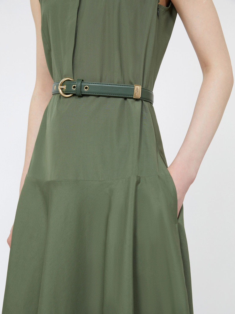 GESTO Cotton poplin circle dress - KAKI 6
