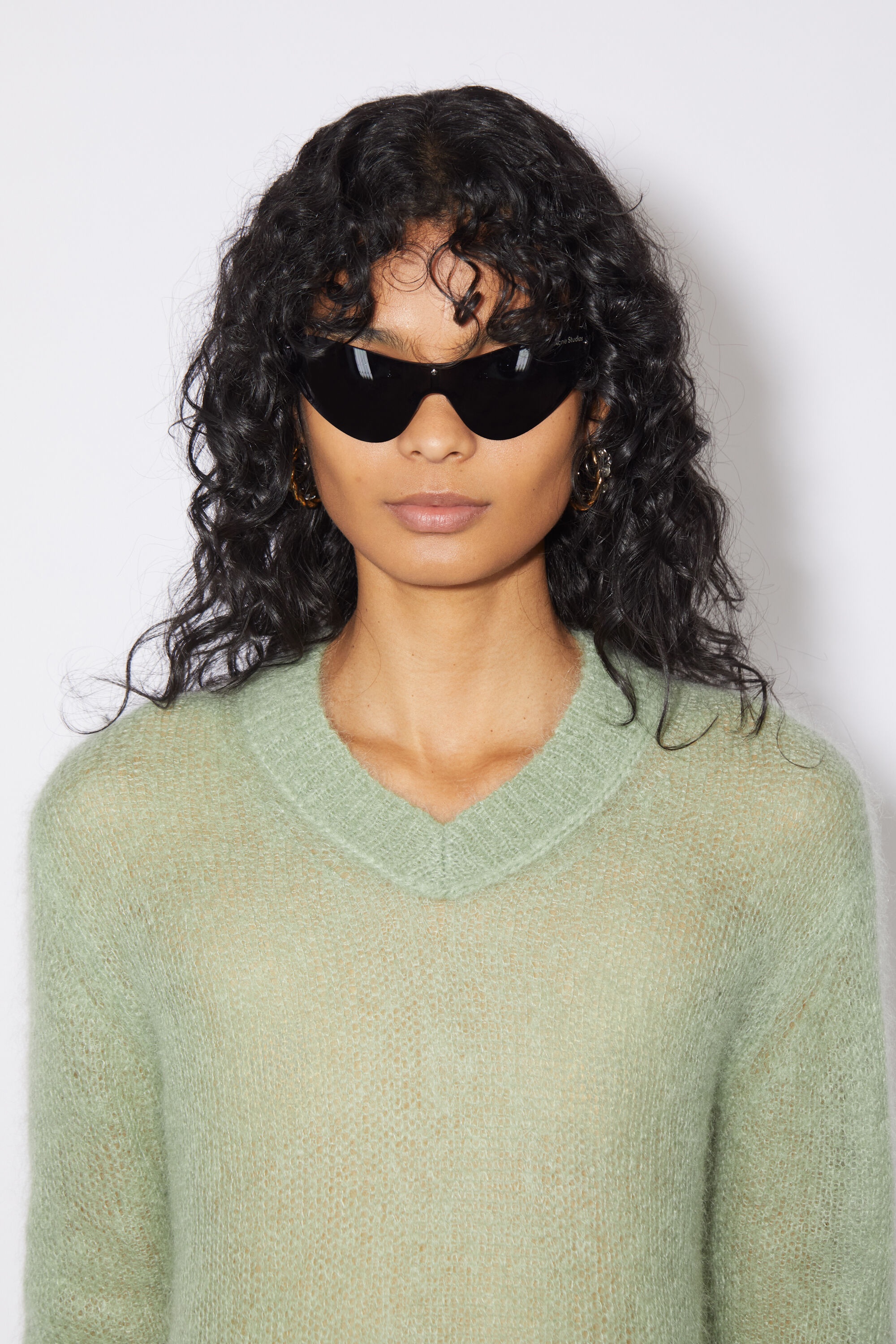 Mohair blend jumper - Sage green - 4