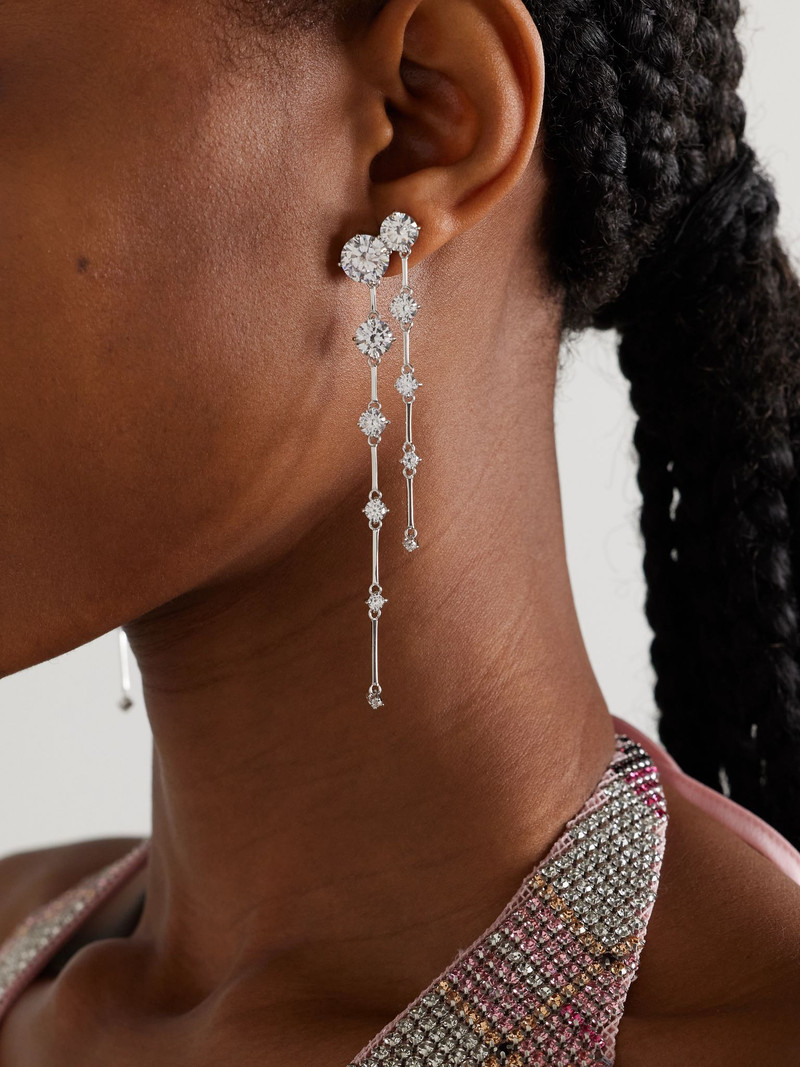 Completedworks Memory Lane rhodium-plated cubic zirconia earrings Silver outlook