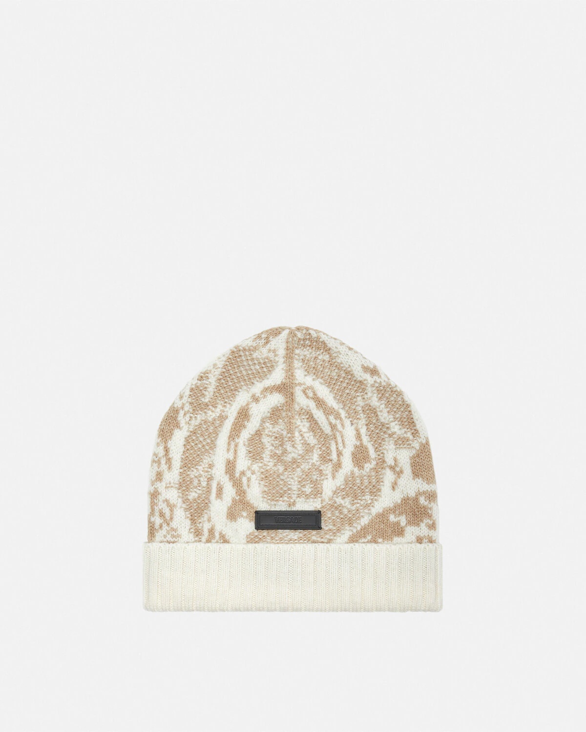 Barocco Jacquard Knit Beanie - 1