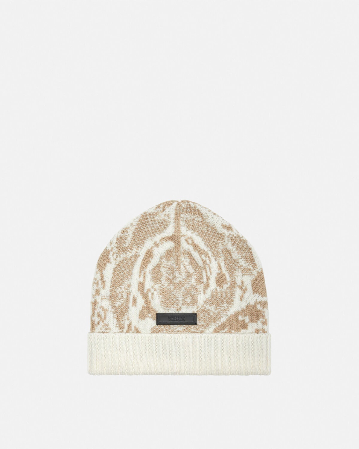 Barocco Jacquard Knit Beanie - 1