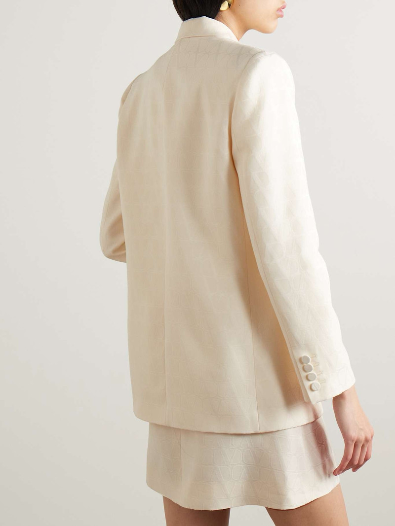 Wool and silk-blend jacquard blazer 4