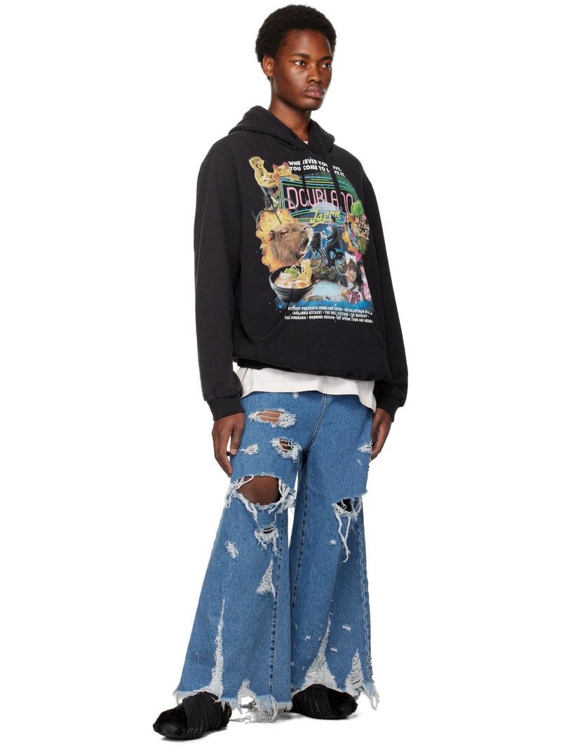 doublet Black PZ Today Edition Hoodie outlook