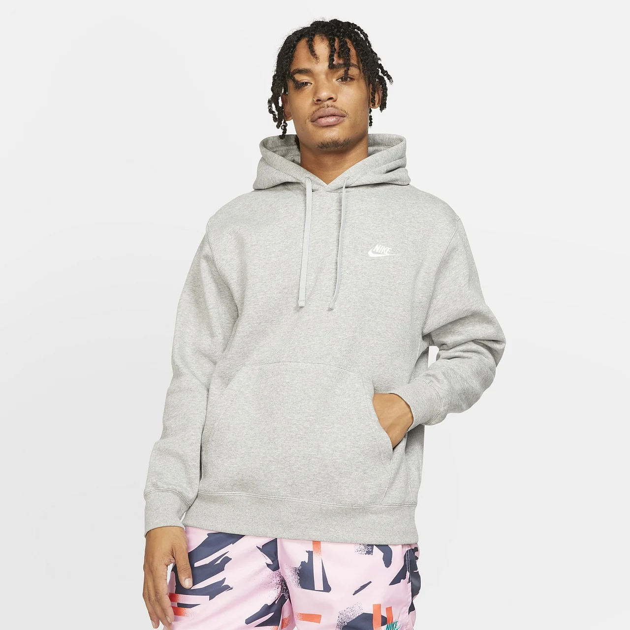Nike Mens Nike Club Pullover Hoodie - 1