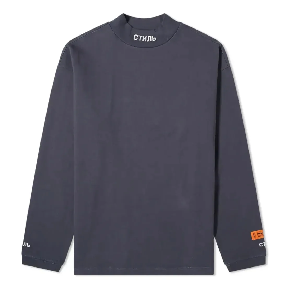 HERON PRESTON Ctnmb Long Sleeve Turtleneck Tshirt 'Navy' HMAB017F20JER0014501 - 1