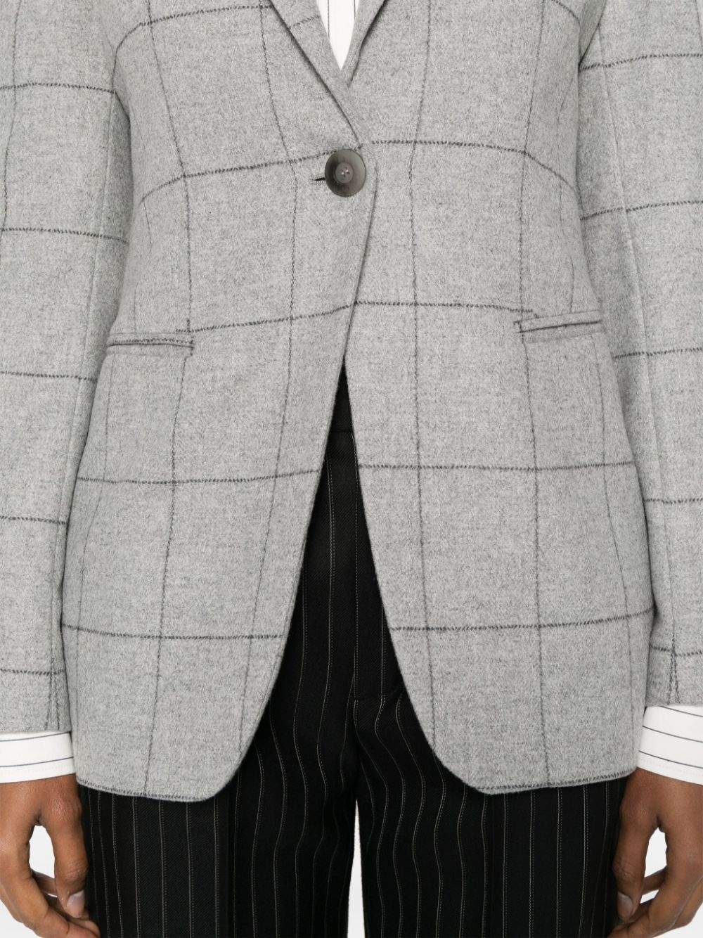 checked blazer - 5