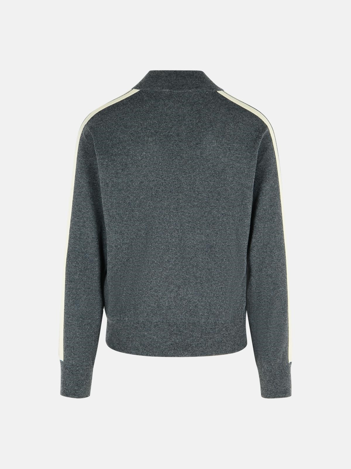 GREY WOOL BLEND SWEATSHIRT - 3