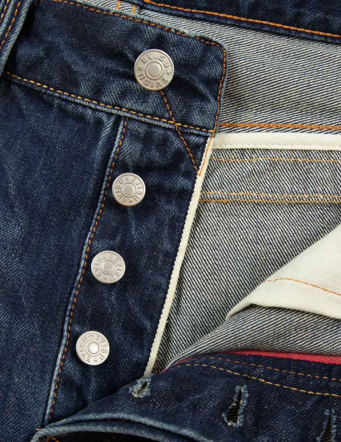 HANAFUDA DARUMA DAICOCK EMBROIDERY CARROT FIT DENIM JEANS #2017 - 11