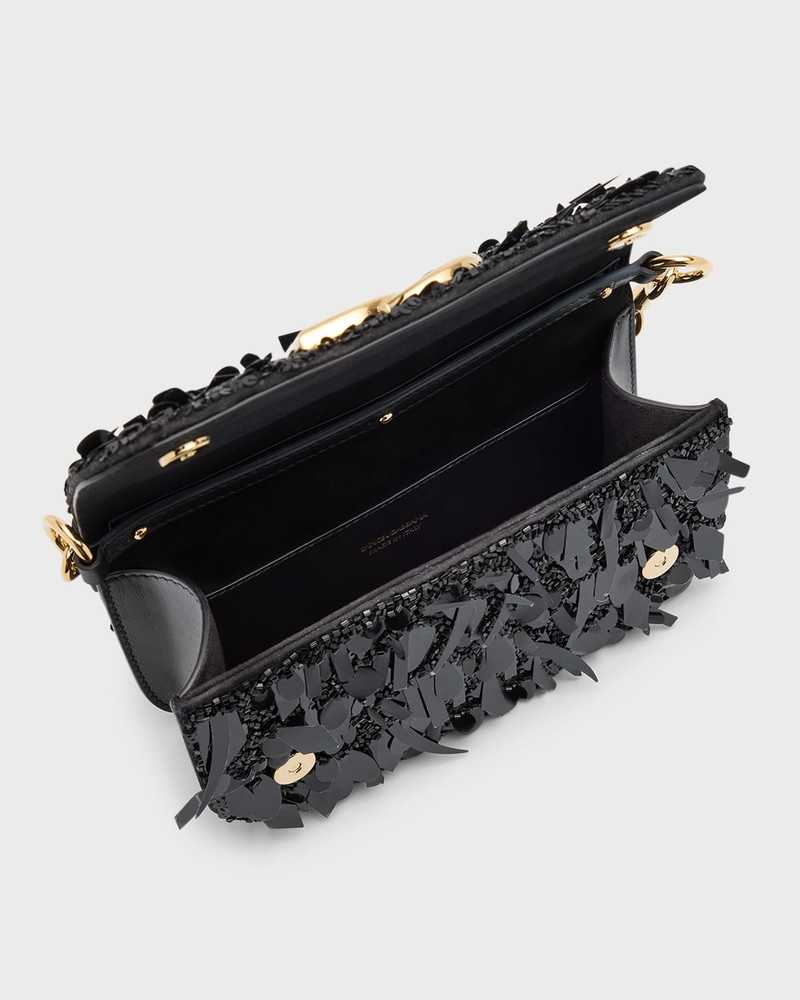 DG Logo Sequined Top-Handle Bag 4