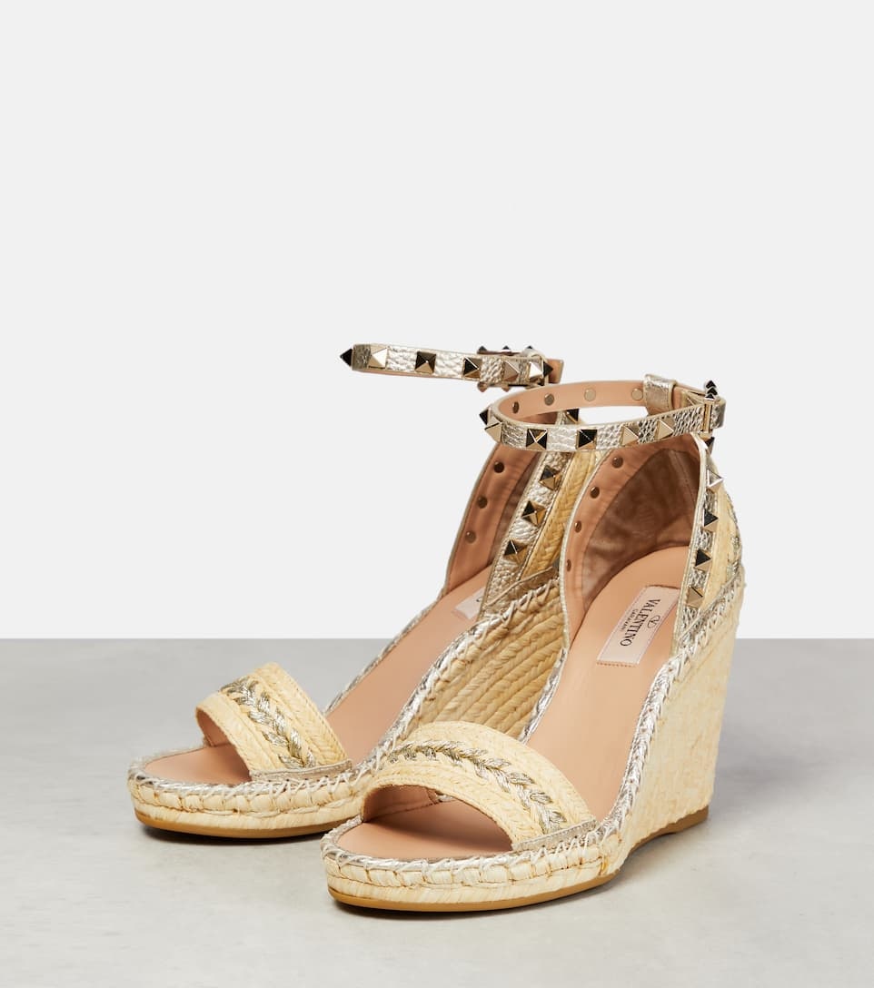 Rockstud espadrille wedges - 5