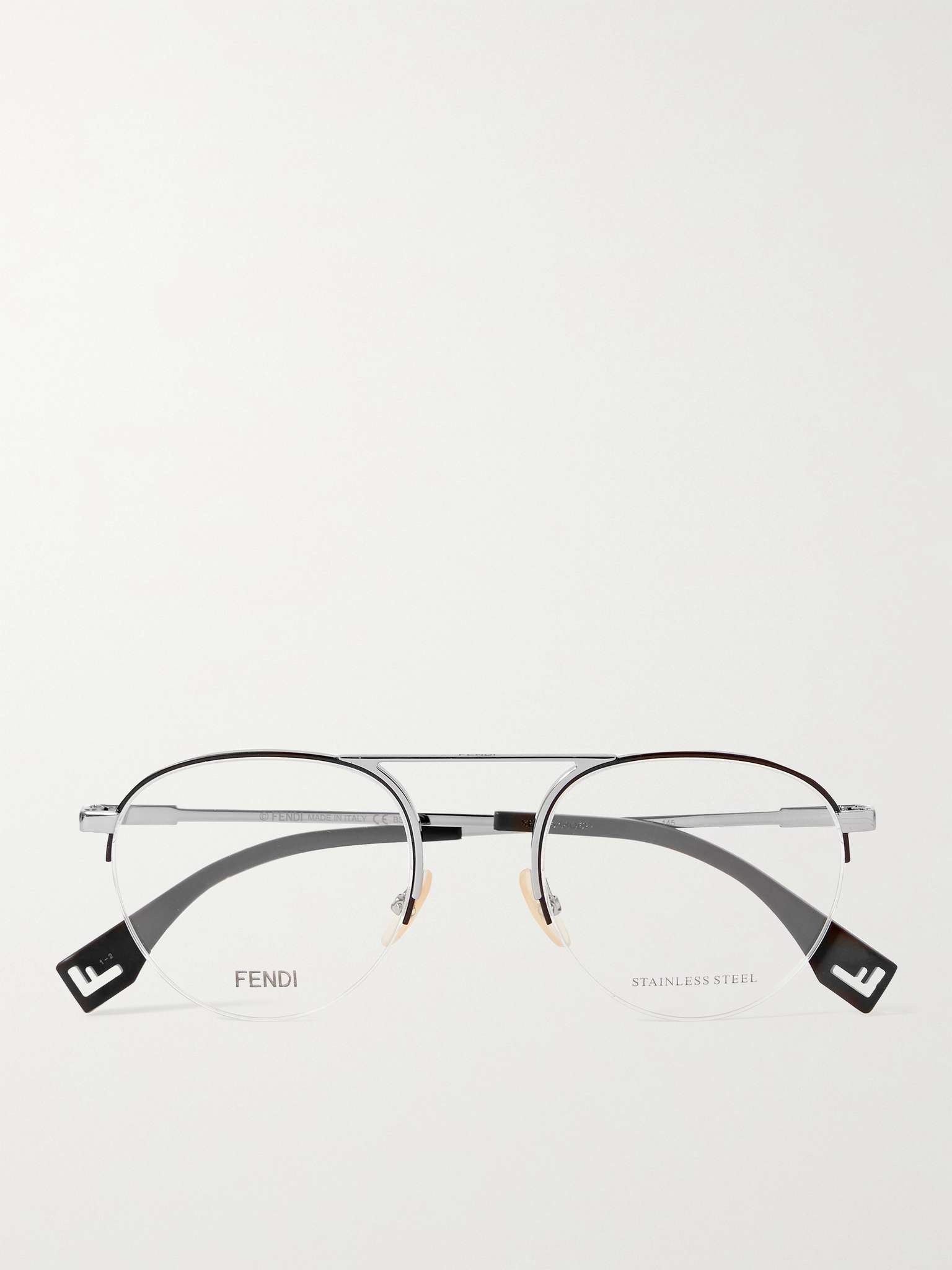 Round-Frame Silver-Tone Optical Glasses - 1