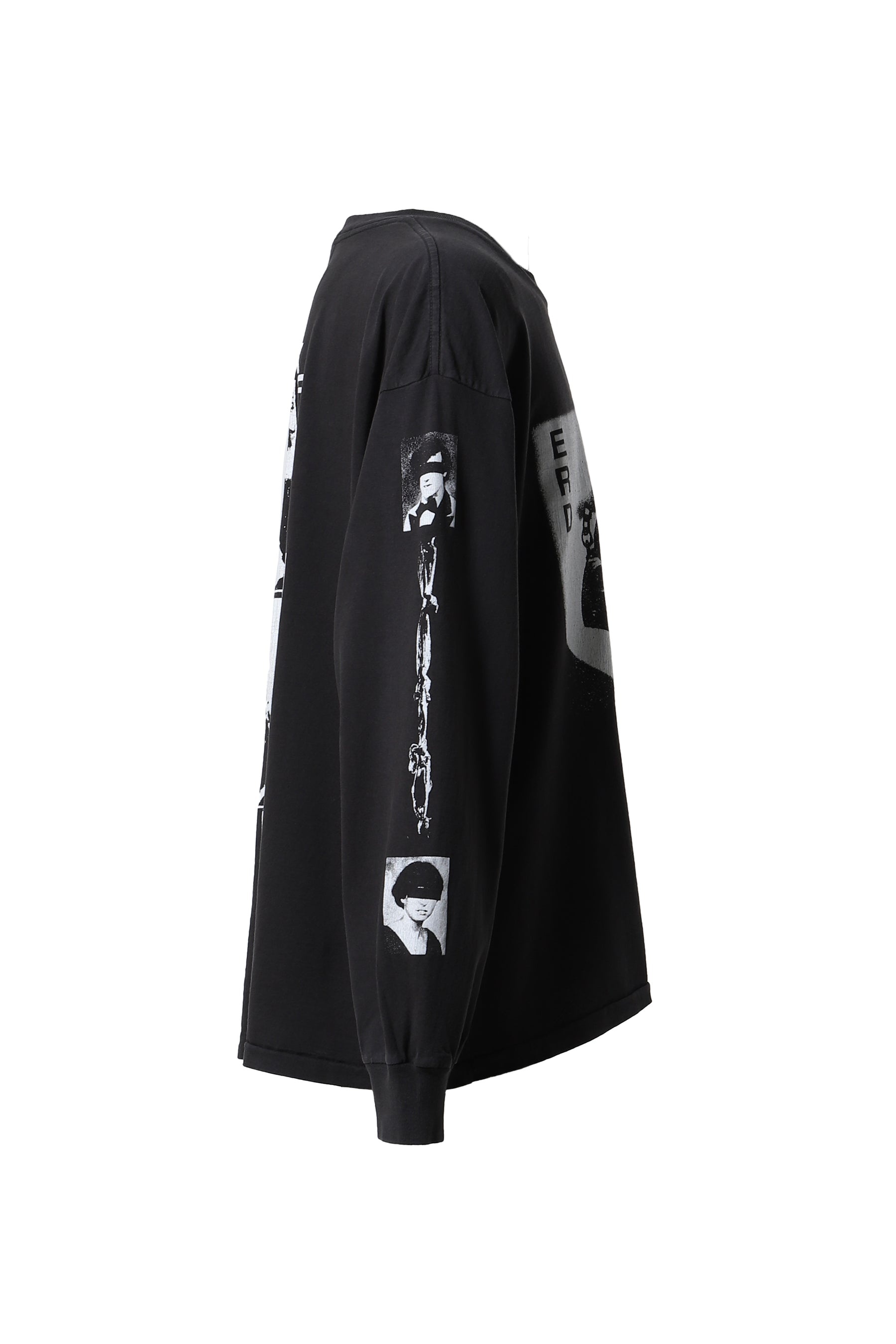 LIPS LS T-SHIRT / FADED BLK - 4