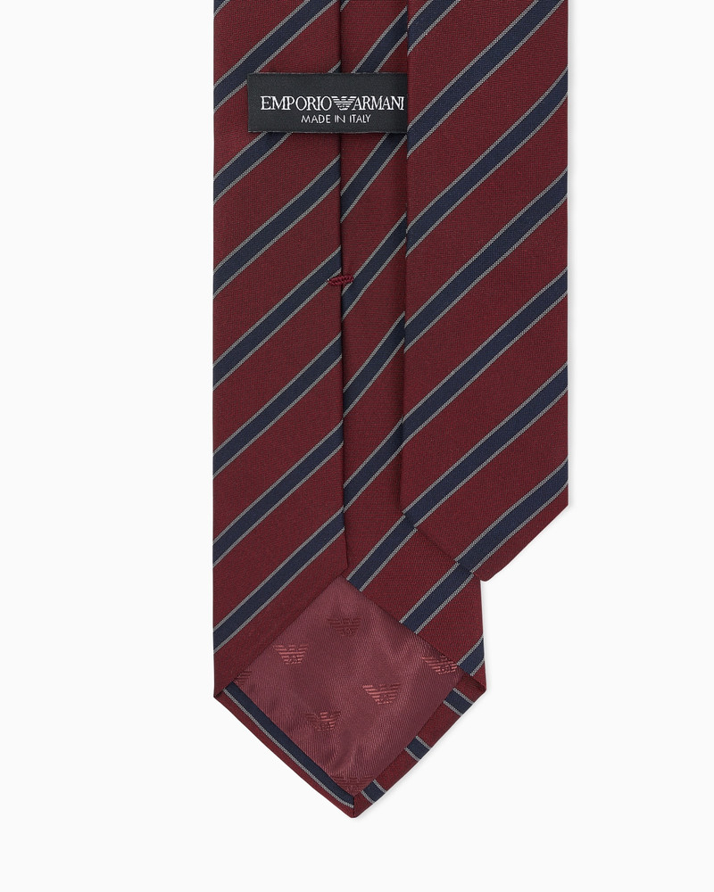 EMPORIO ARMANI NECKTIE IN SILK WITH DIAGONAL STRIPES outlook
