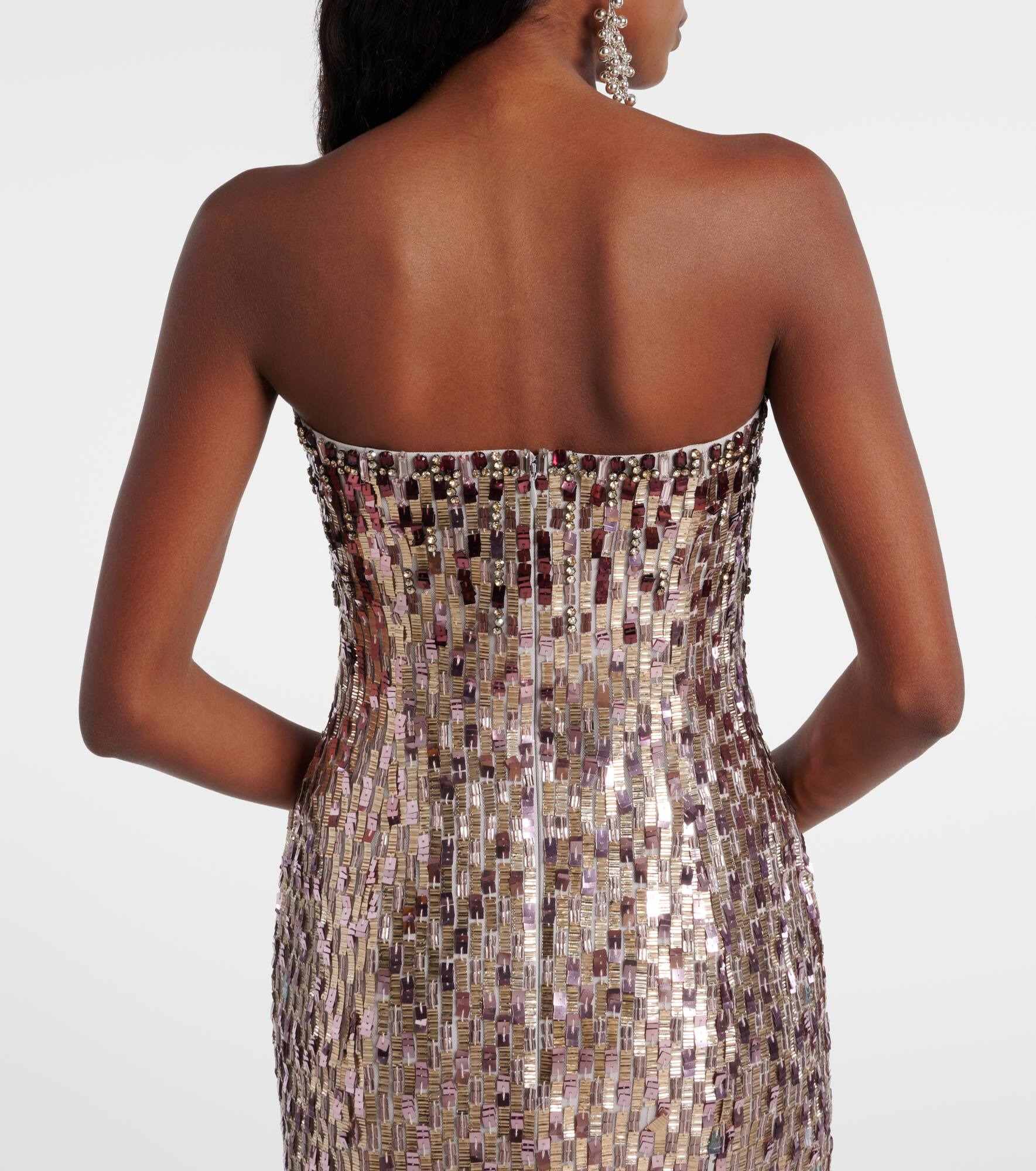Lucille sequined strapless gown - 6