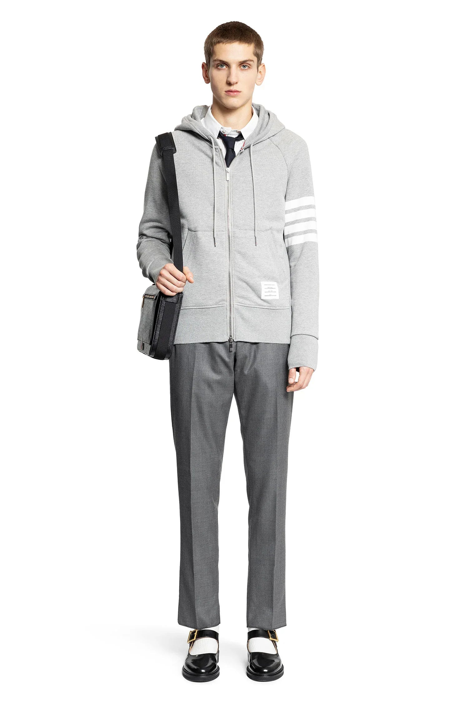 THOM BROWNE MAN GREY SWEATSHIRTS - 4