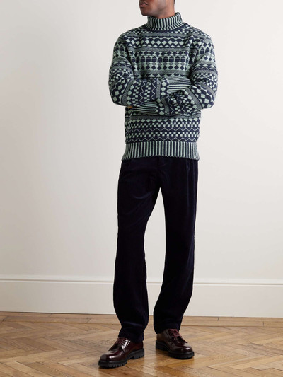 Oliver Spencer Talbot Wool-Jacquard Rollneck Sweater outlook