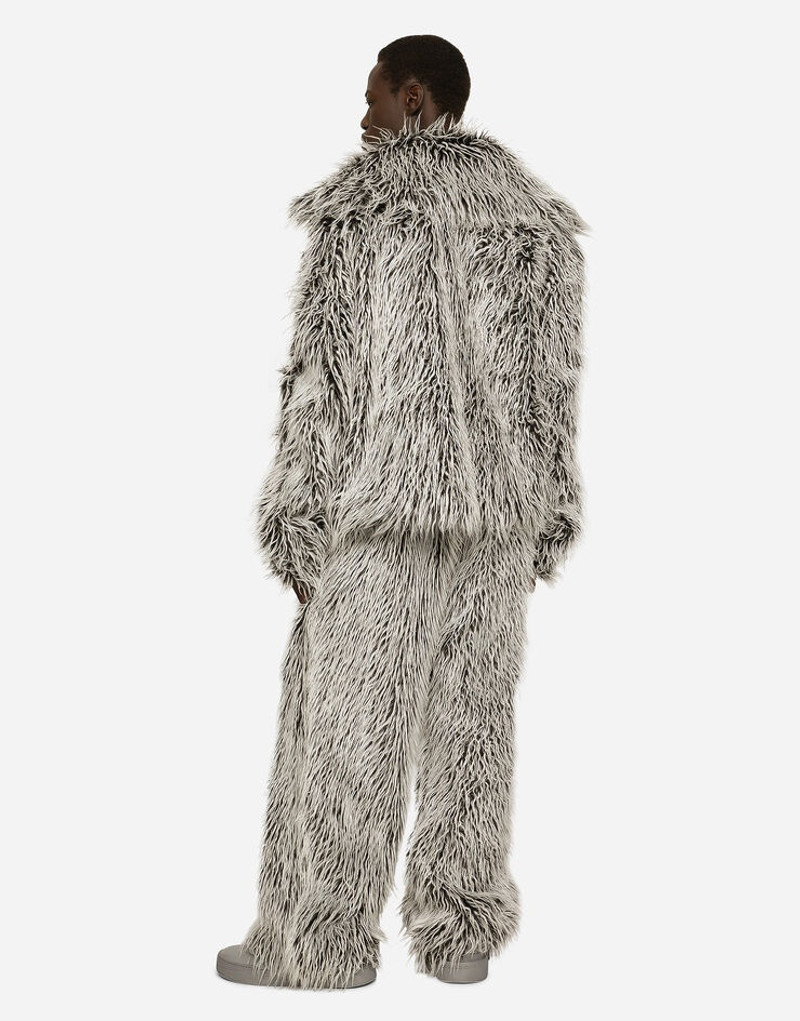 Faux fur jogging pants 3