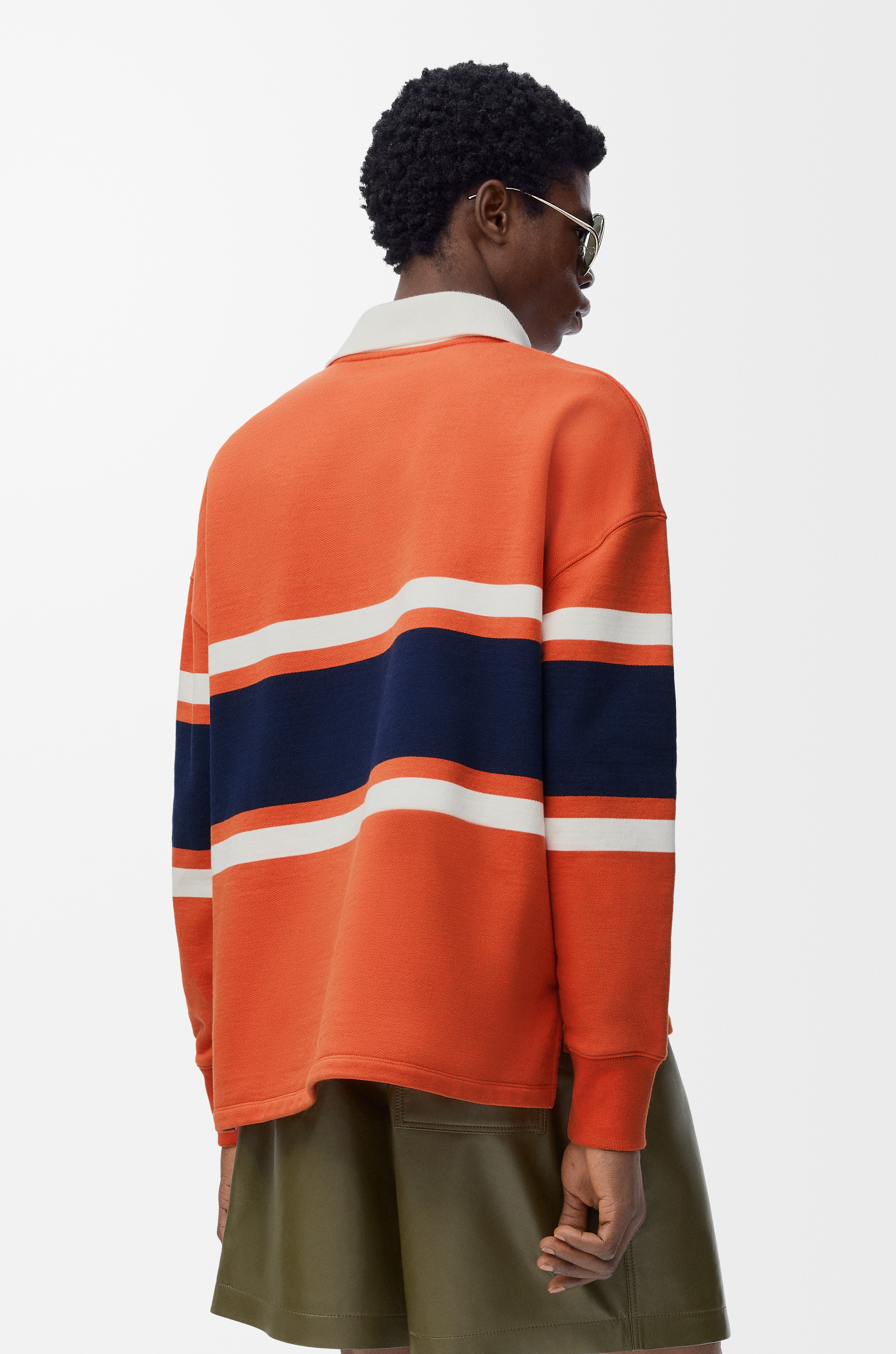 Long sleeve polo shirt in cotton - 4