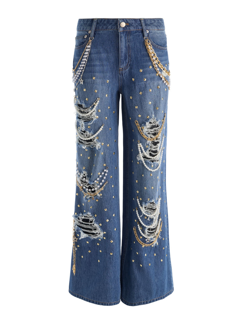 HARPER EMBELLISHED RIPPED JEAN 7