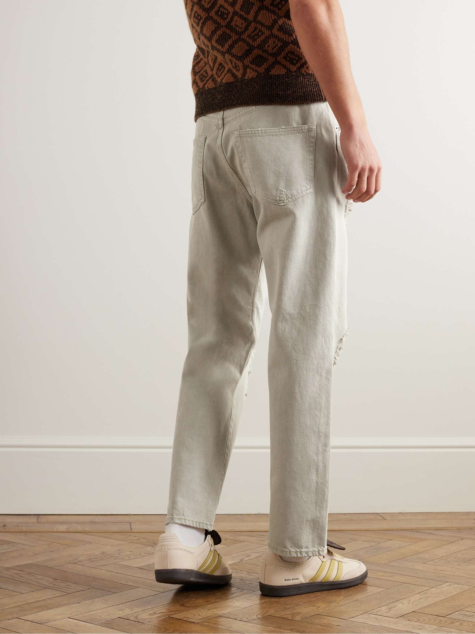 2003 Straight-Leg Distressed Jeans - 4