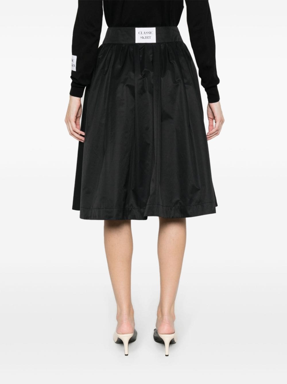A-line pleated midi skirt - 4