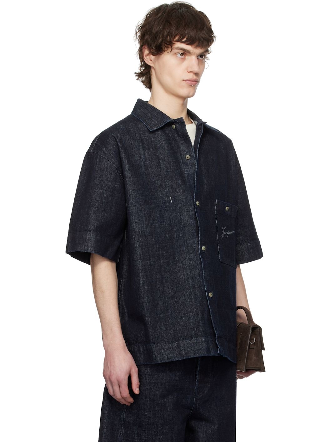 Navy La Croisière 'The Aloe de-Nîmes' Denim Shirt - 2