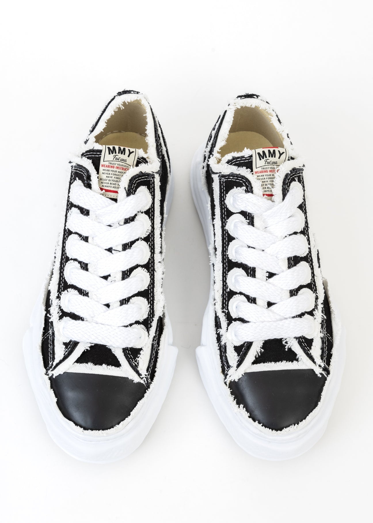 Black Original Sole Double-Layered Canvas Low-Top Sneaker (PETERSON LOW) - 3