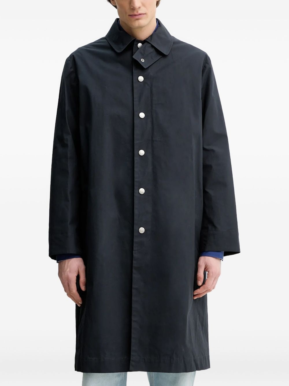 Cappotti button-fastening longline coat - 2