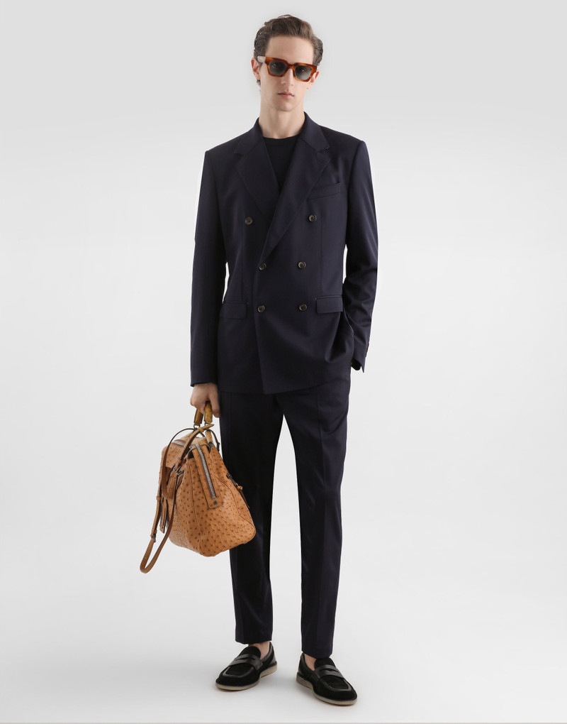 Vittoria ostrich leather handbag 8