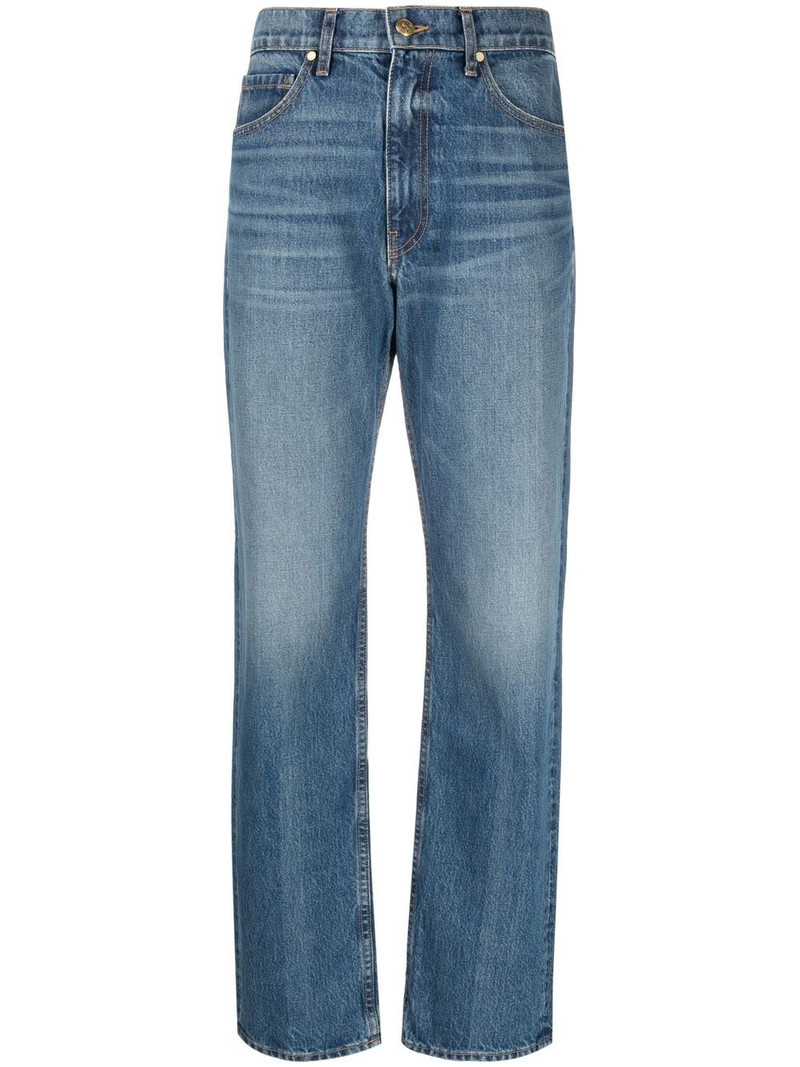 straight-leg cut jeans 1