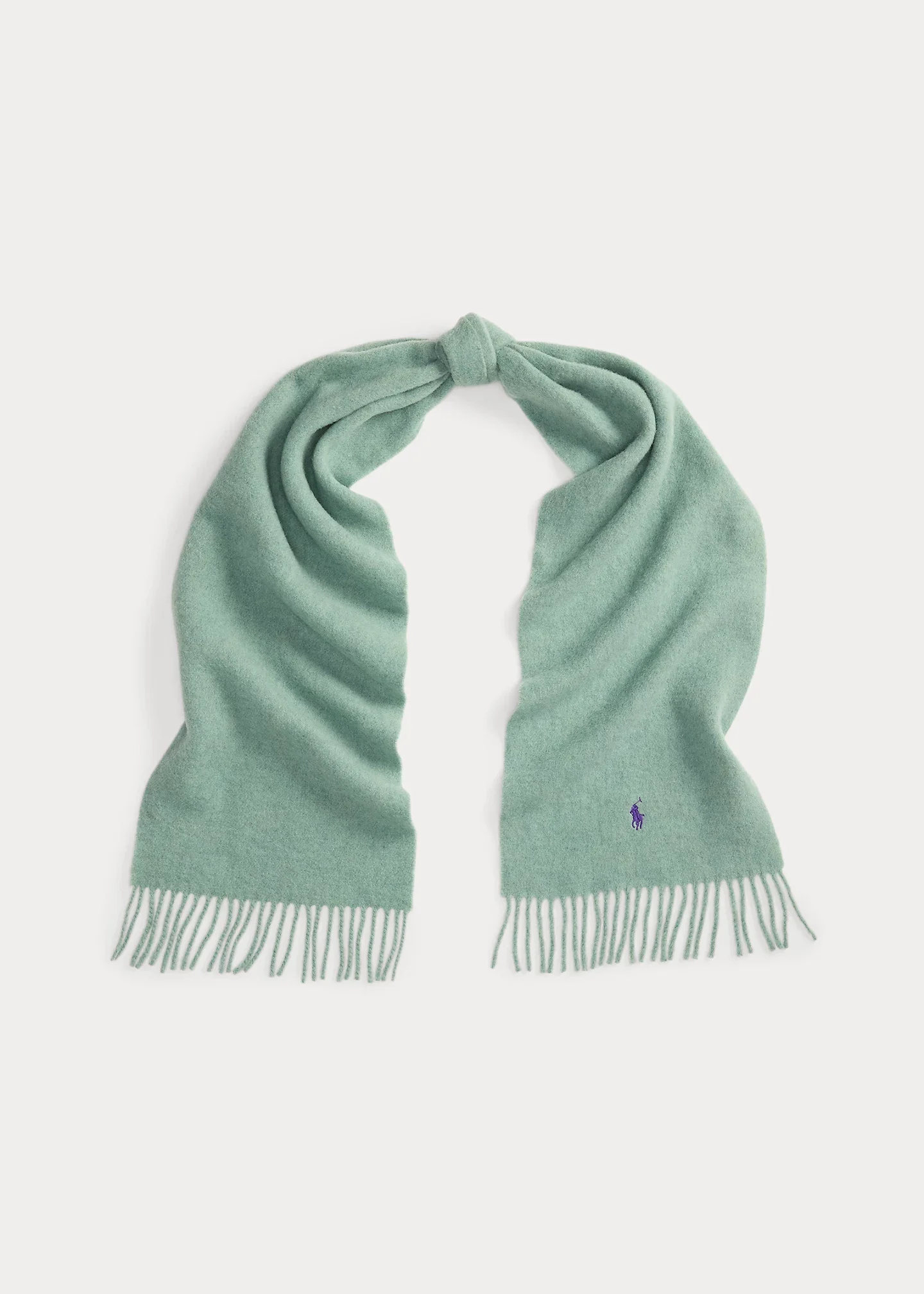 Fringe-Trim Wool Scarf - 1