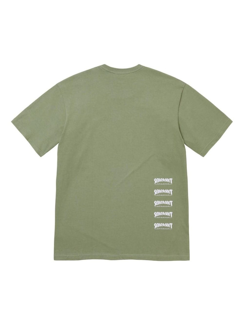Supreme x Thrasher Back Tail "Green" T-shirt outlook