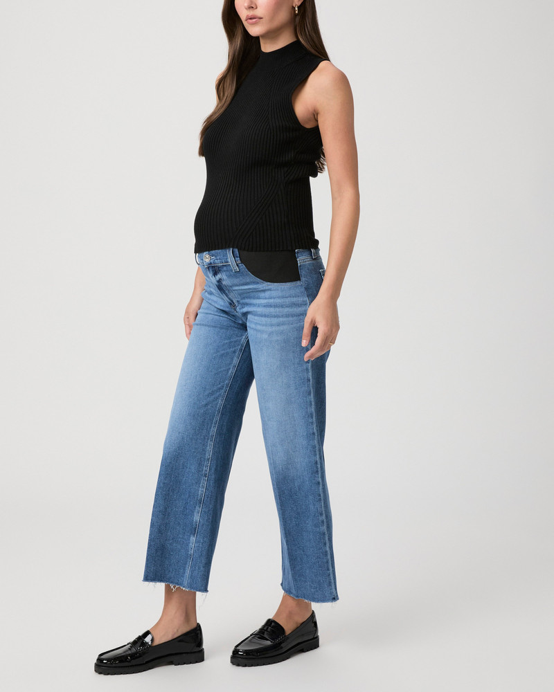 PAIGE Anessa Maternity Wide Leg Jean outlook