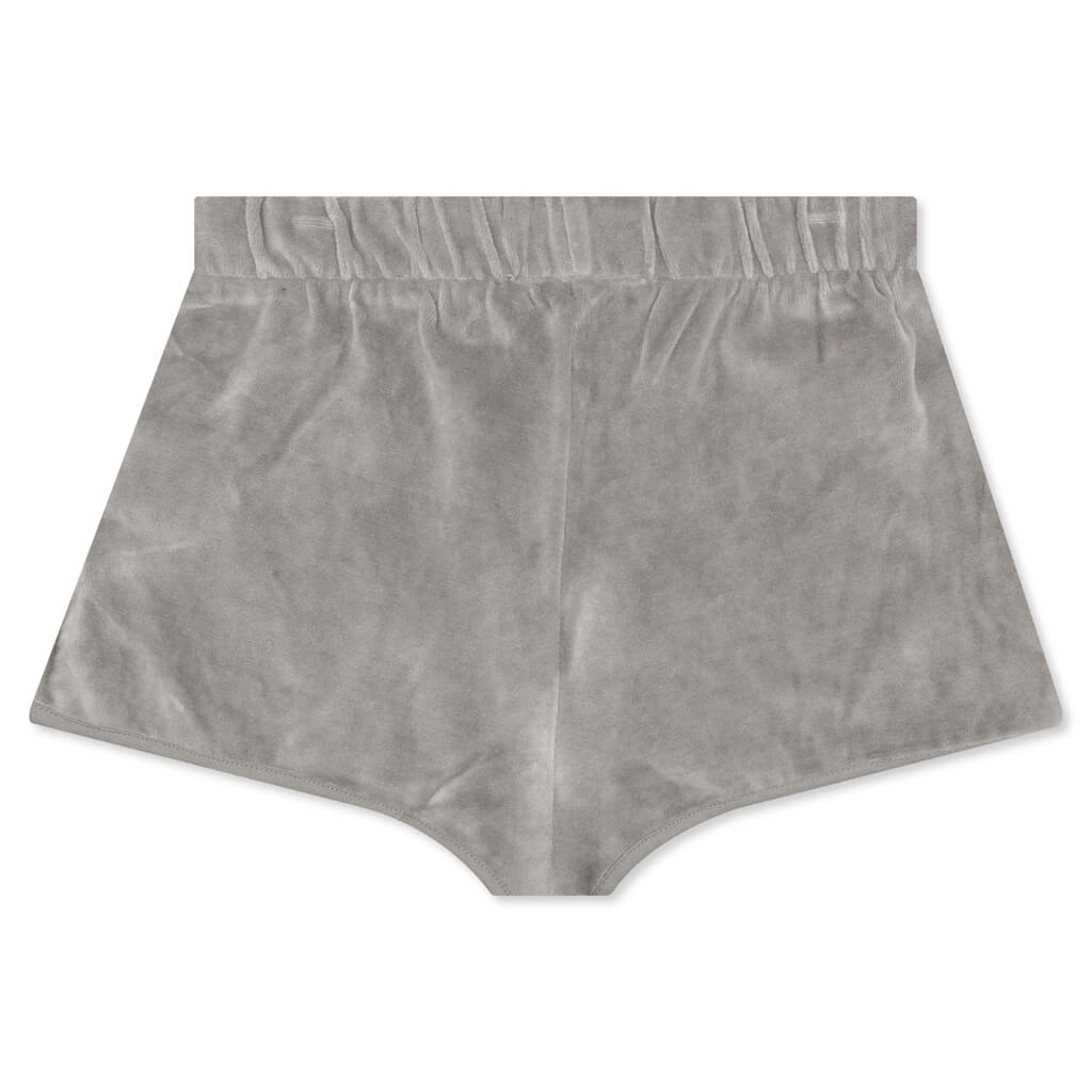 ESSENTIALS WOMEN'S VELOUR BEACH SHORT - DESERT TAUPE - 2