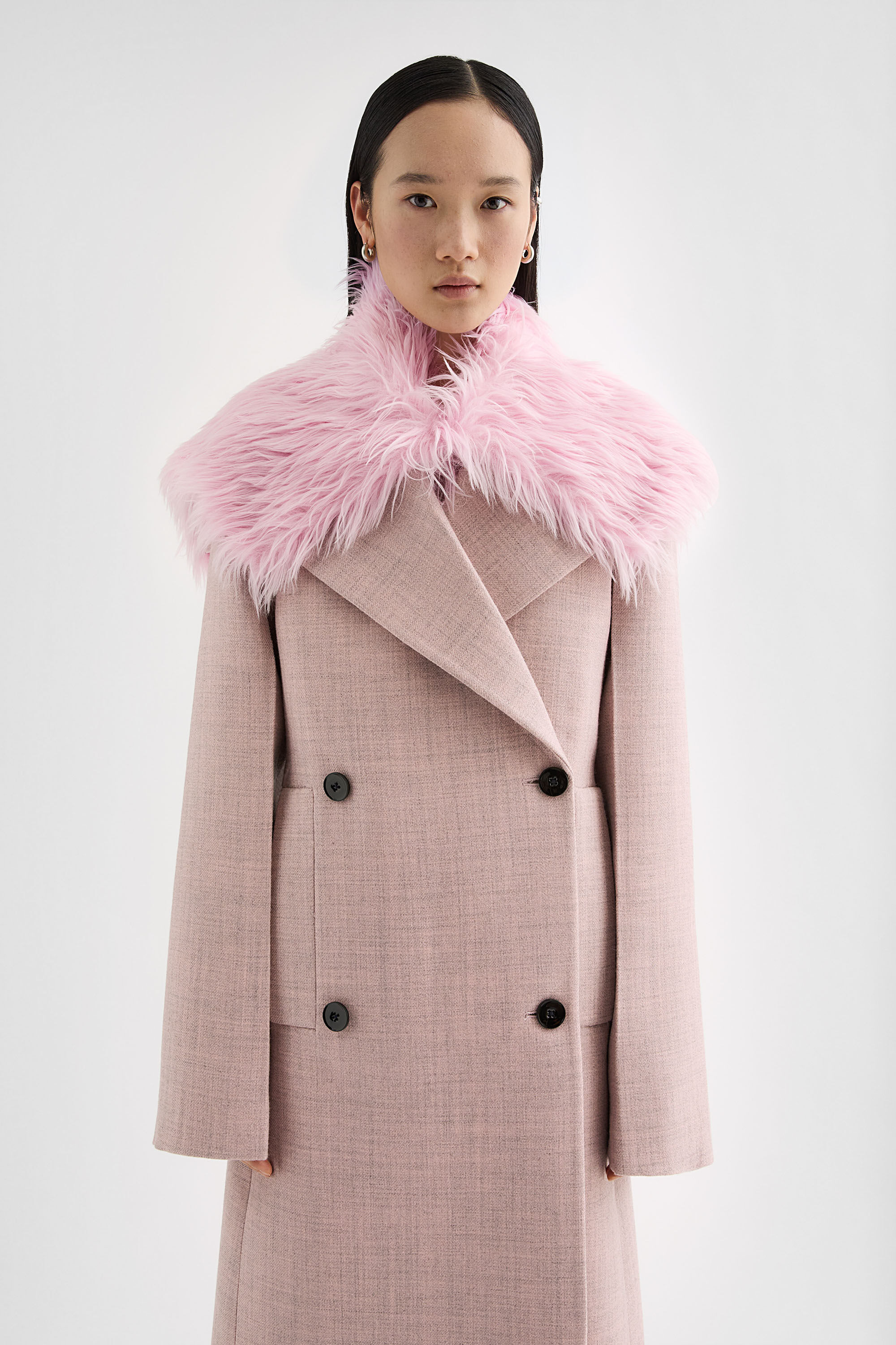 Melanged Wool Coat - 7