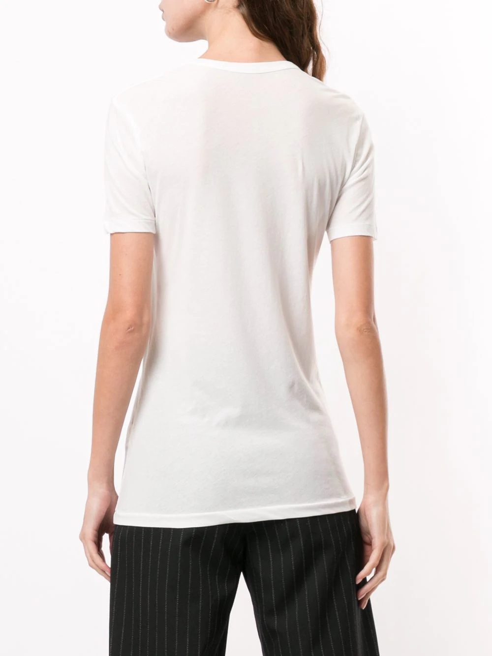 plain crew neck T-Shirt  - 4