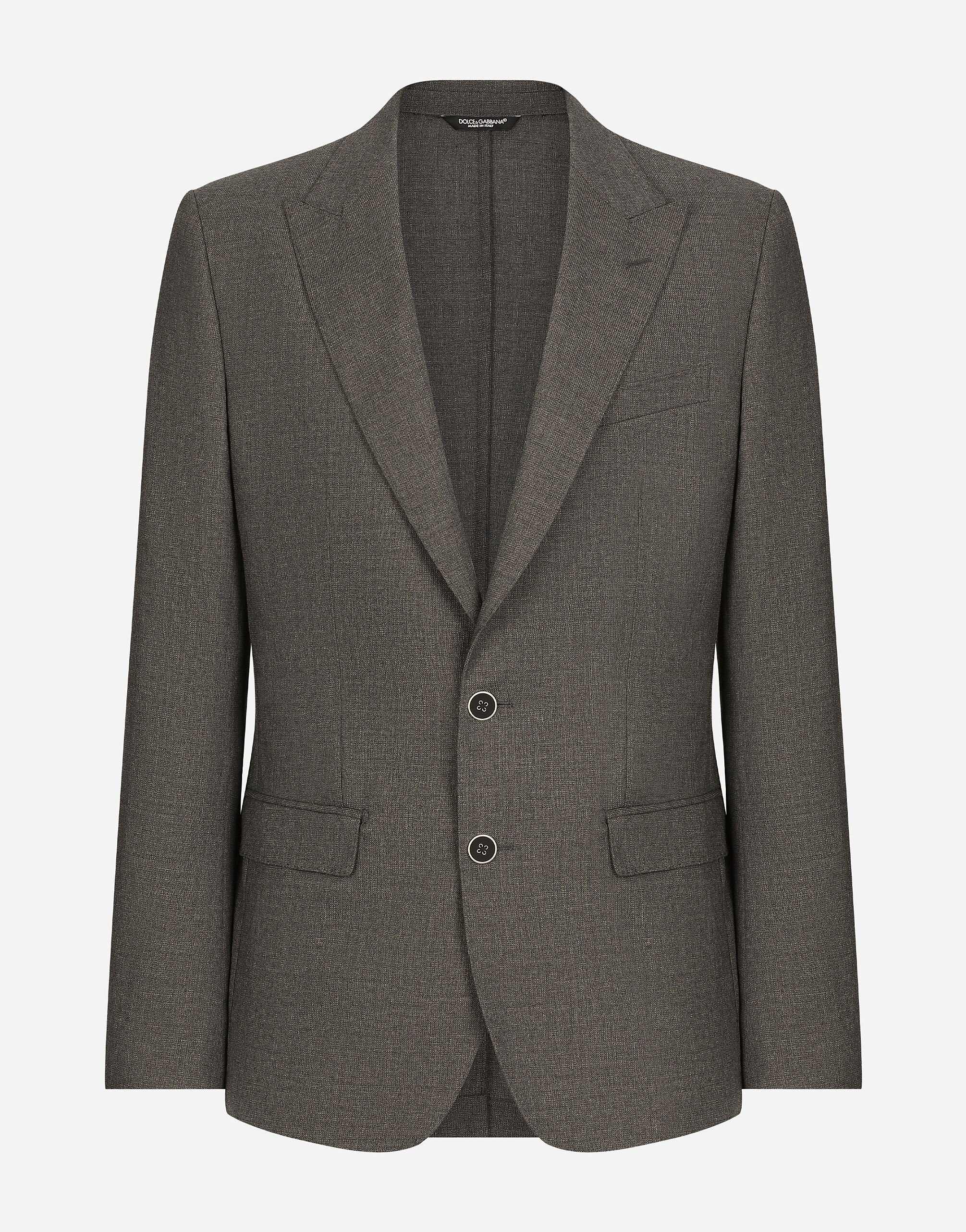 Single-breasted wool Taormina-fit jacket - 1