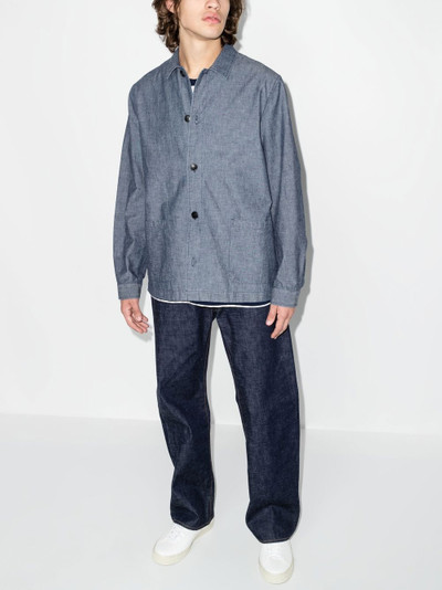 Sunspel long-sleeve denim jacket outlook