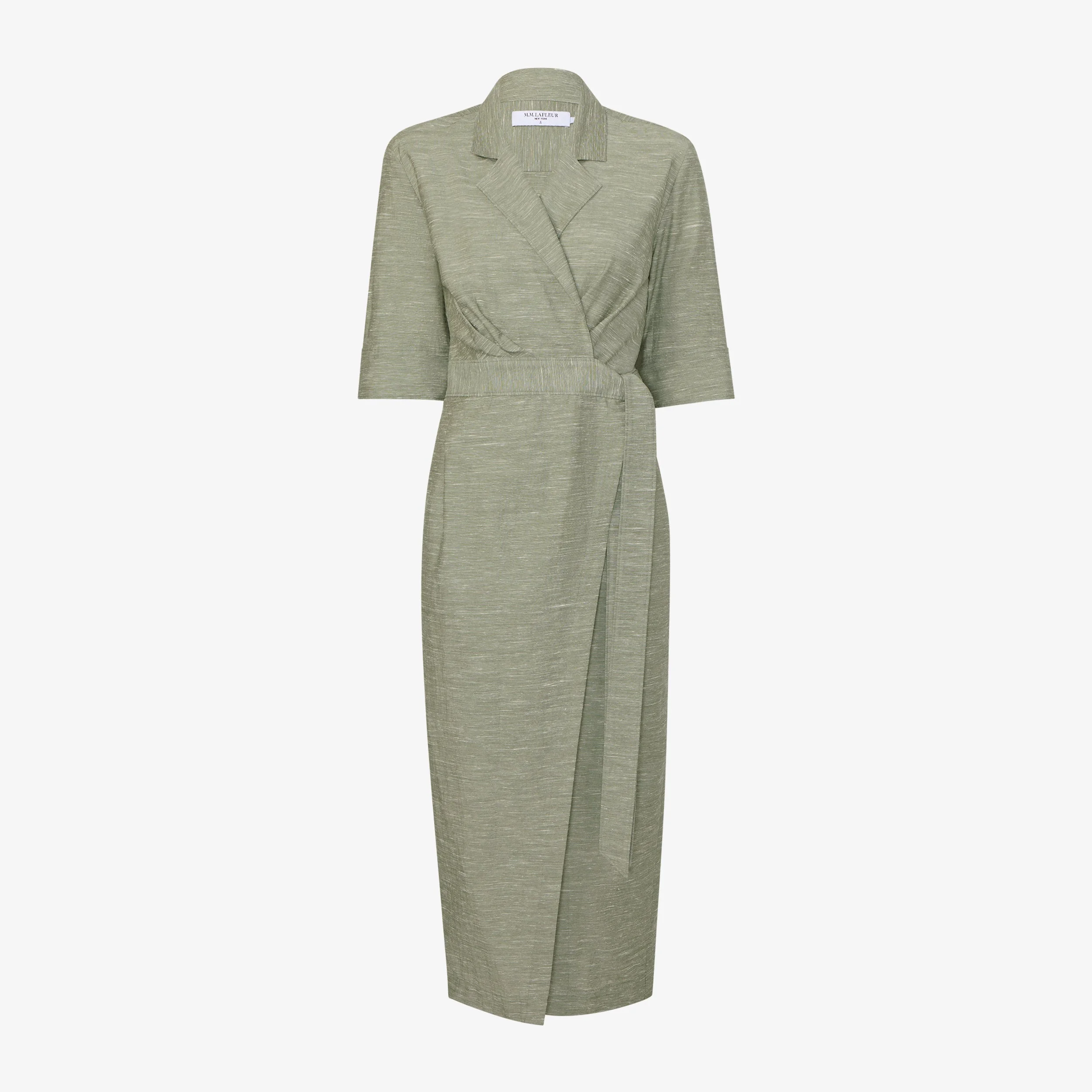 Arlette Wrap Dress - Slub Silk - 1