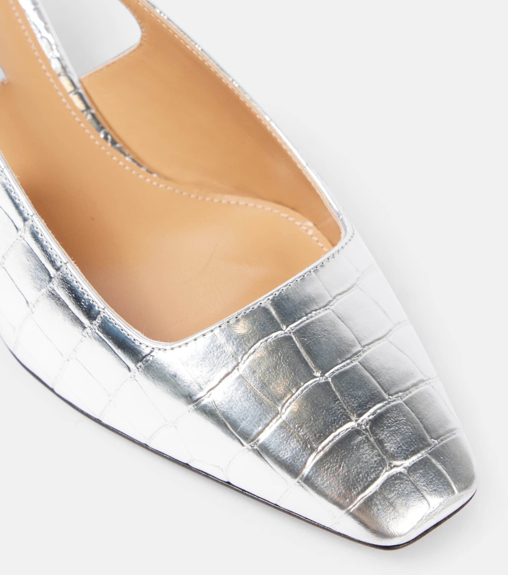 Ginza croc-effect slingback pumps - 6