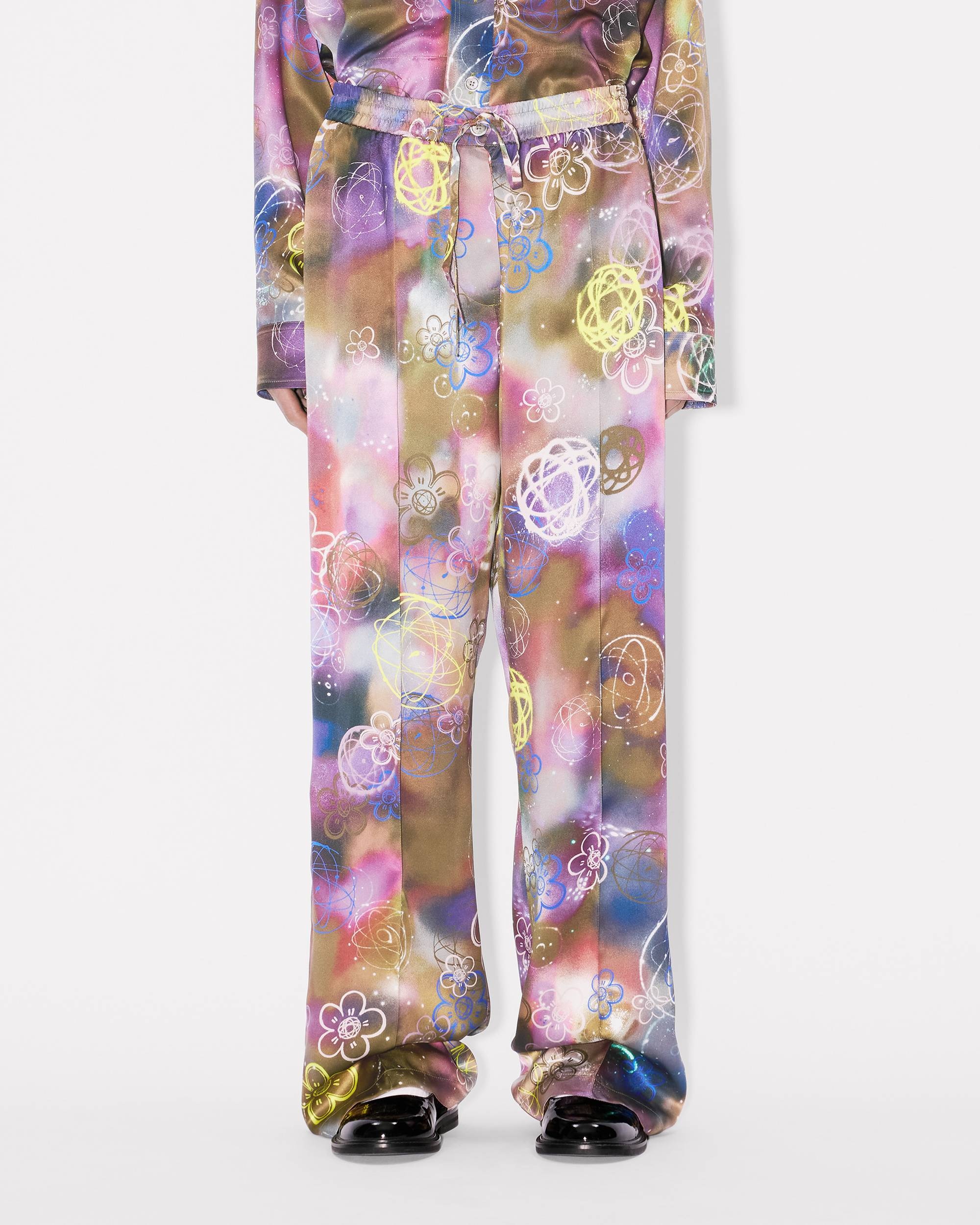 'Kenzo x Futura 2000' pants in silk - 4